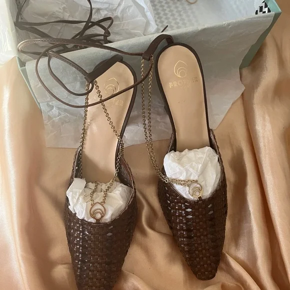 Brother Vellies Strappy Woven Pumps